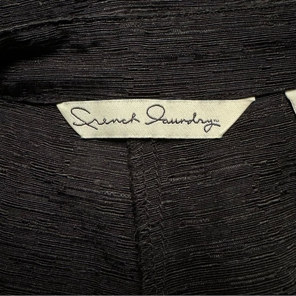 French Laundry Silk Linen Blend Crop High Rise Pants - Picture 4 of 6